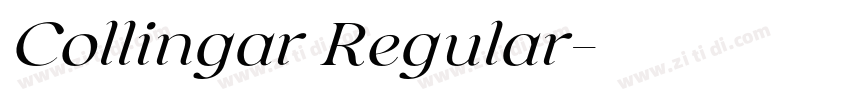 Collingar Regular字体转换